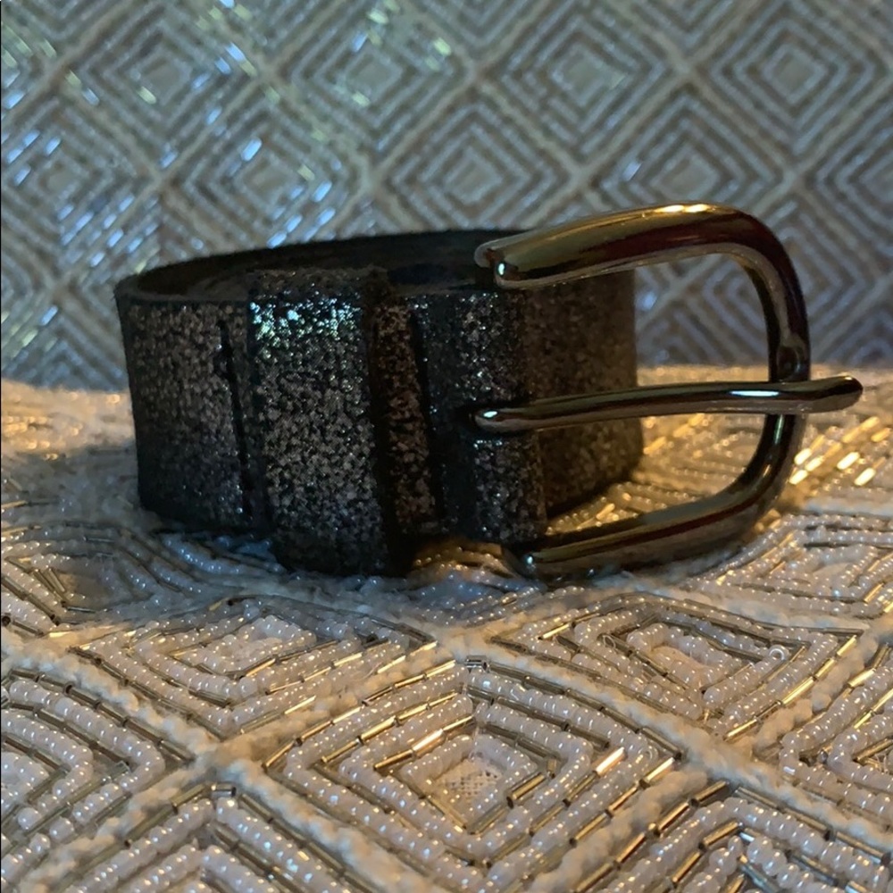 Glittery Black Belt